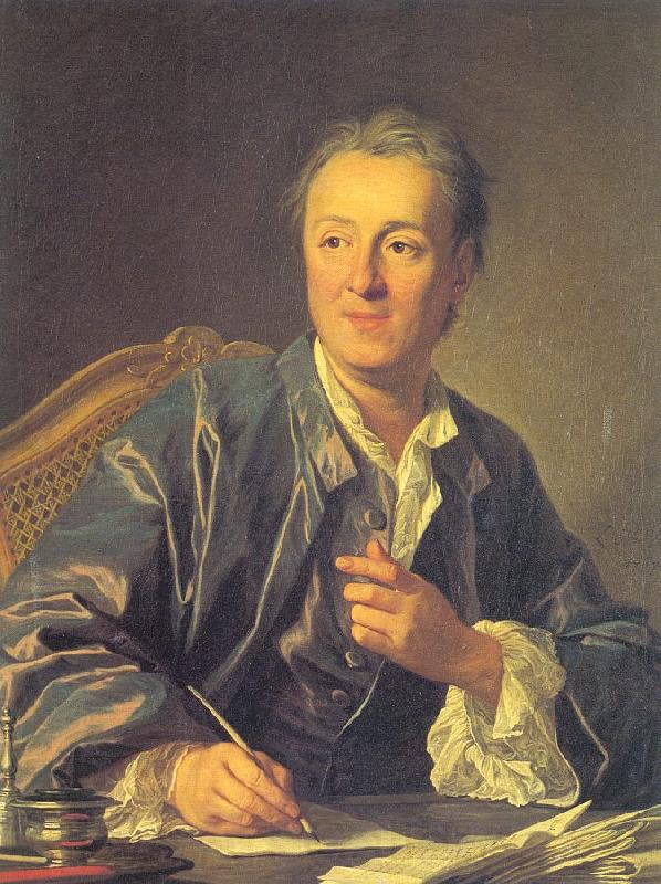 Loo, Louis-Michel van Portrait of Denis Diderot Spain oil painting art